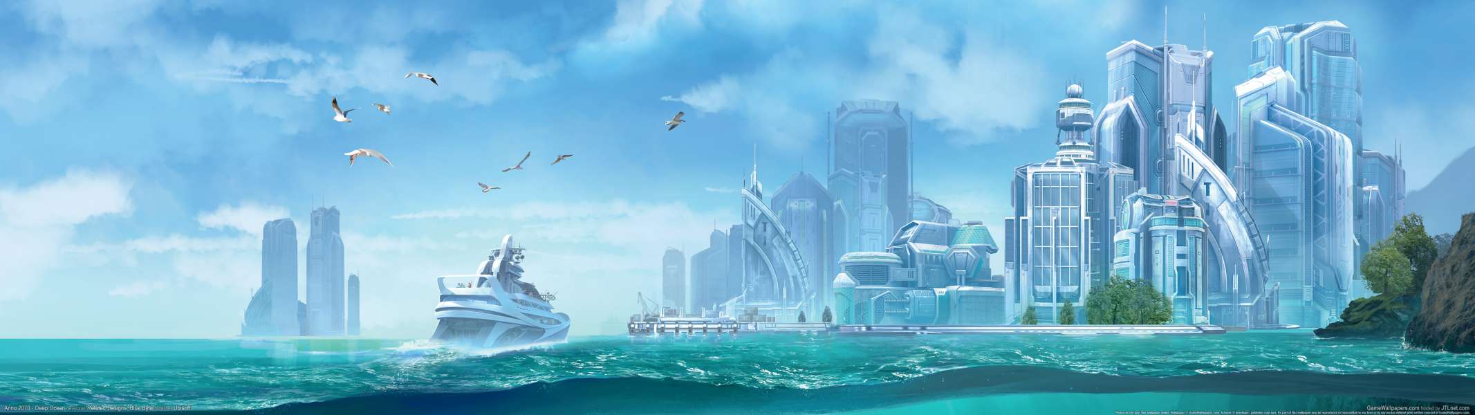 Anno 2070 - Deep Ocean dual screen fond d'cran