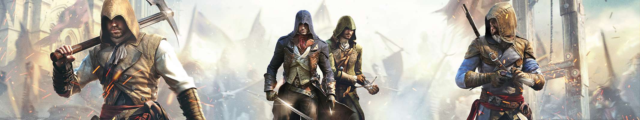 Assassin's Creed: Unity triple screen fond d'cran