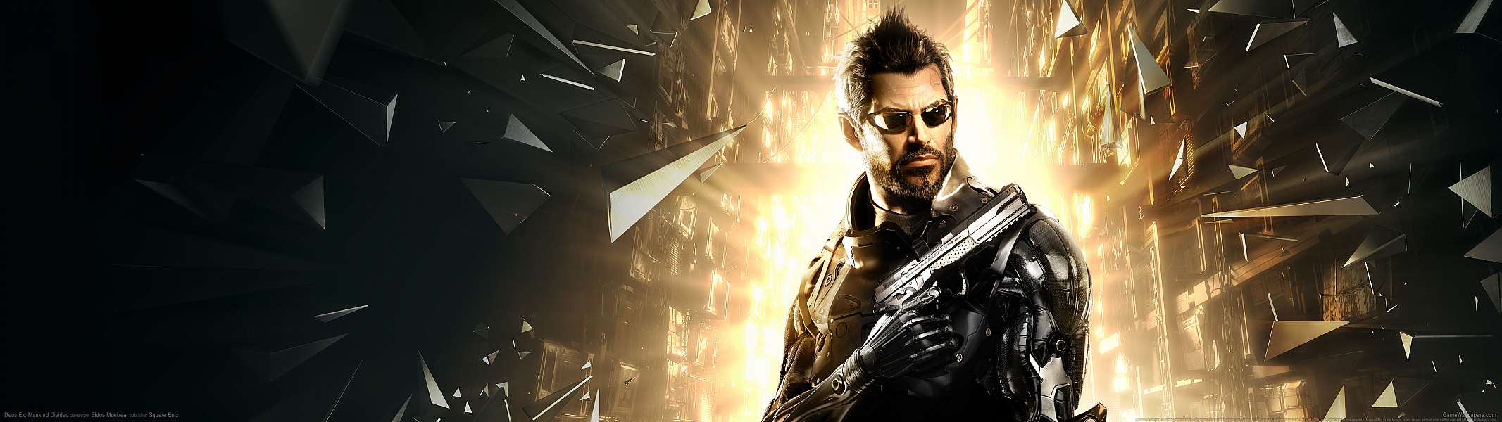 Deus Ex: Mankind Divided dual screen fond d'cran
