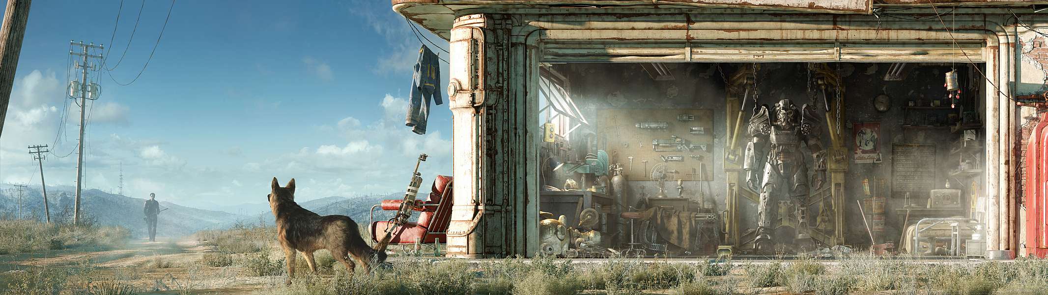 Fallout 4 dual screen fond d'cran