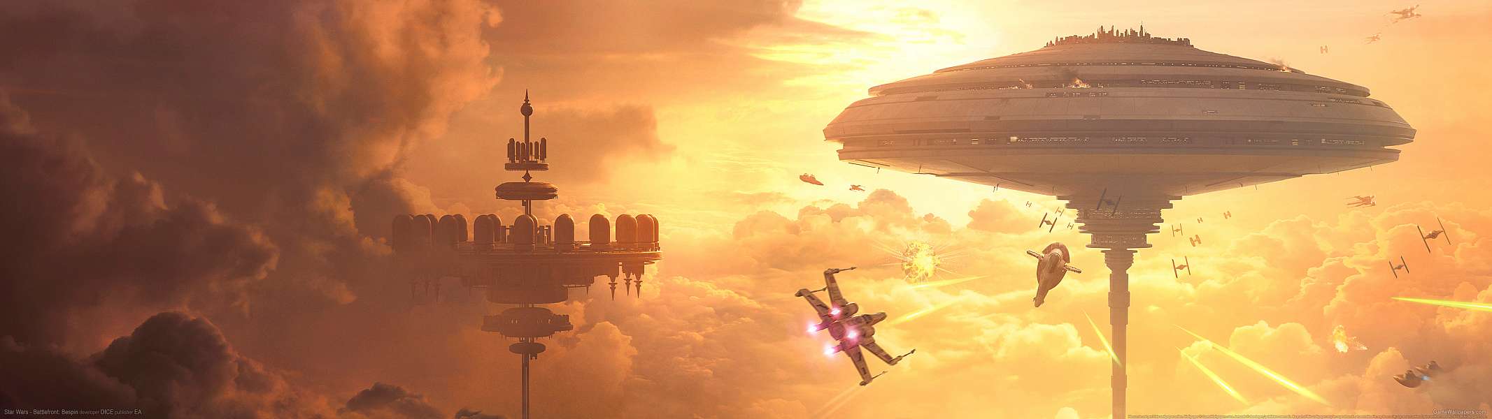 Star Wars - Battlefront: Bespin dual screen fond d'cran