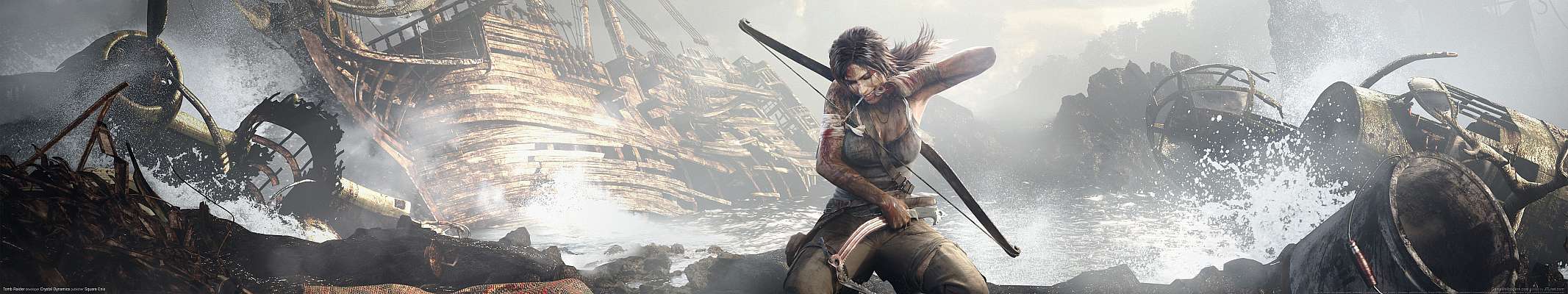 Tomb Raider triple screen fond d'cran