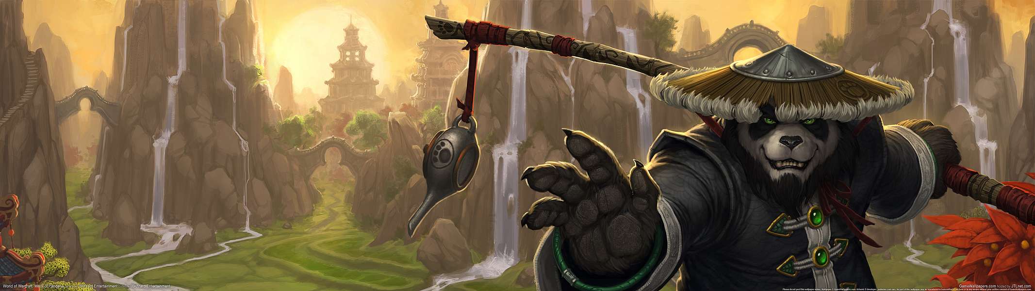 World of Warcraft: Mists of Pandaria dual screen fond d'cran