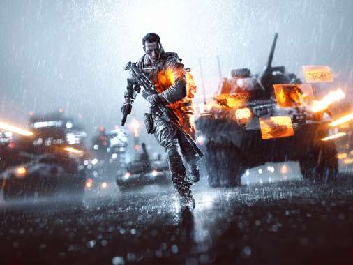 Battlefield 4 Mobiele Horizontaal achtergrond