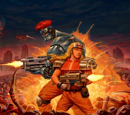 Blazing Chrome Mobile Horizontal fond d'cran