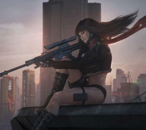 Cyberpunk 2077 fan art Mobile Horizontal fond d'cran
