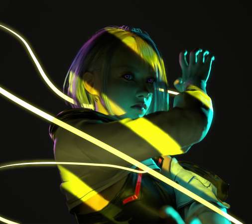 Cyberpunk: Edgerunners fan art Mobile Horizontal fond d'cran