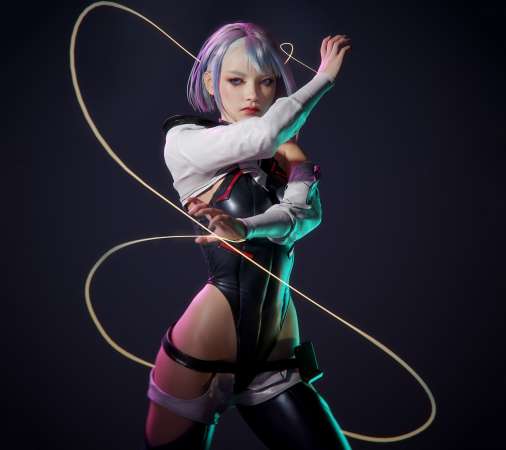 Cyberpunk: Edgerunners fan art Mobile Horizontal fond d'cran
