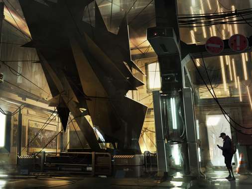 Deus Ex: Mankind Divided Mobile Horizontal fond d'cran