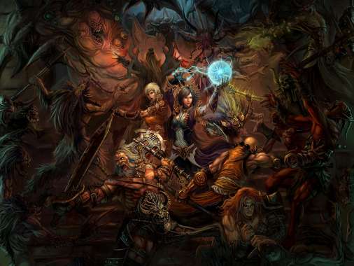 Diablo 3 Fan Art Mobile Horizontal fond d'cran