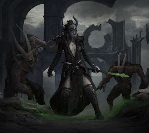 Diablo 4 fan art Mobile Horizontal fond d'cran