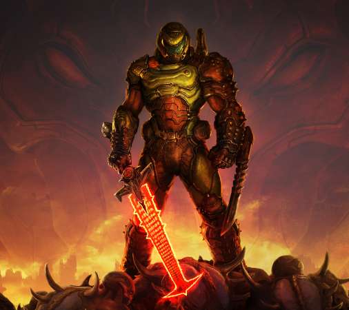 Doom Eternal Mobile Horizontal fond d'cran