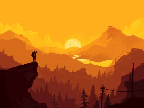 Firewatch Mobile Horizontal fond d'cran