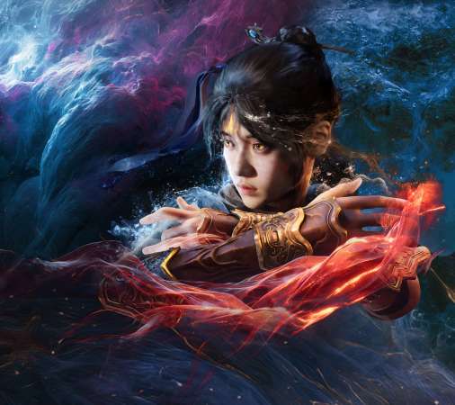 Genigods: Nezha Mobile Horizontal fond d'�cran