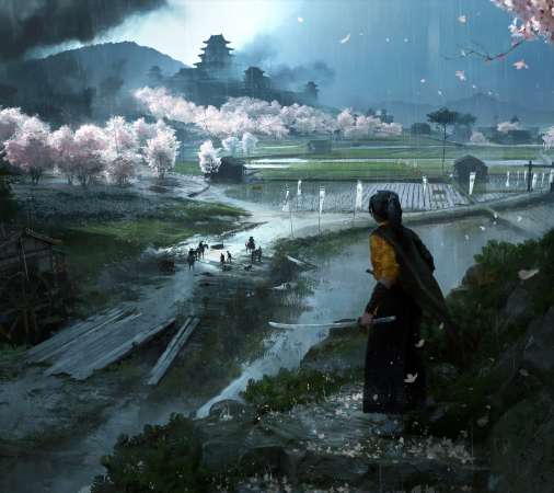 Ghost of Yotei Mobile Horizontal fond d'�cran