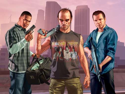 Grand Theft Auto 5 Mobile Horizontal fond d'cran