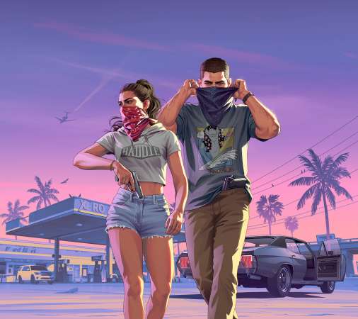 Grand Theft Auto 6 Mobile Horizontal fond d'�cran