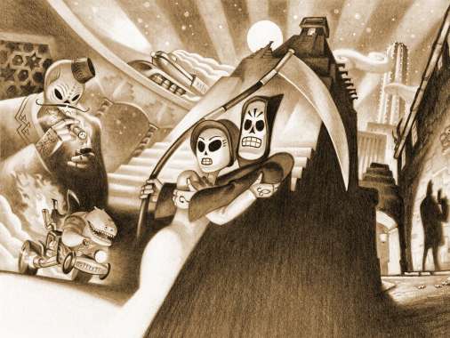 Grim Fandango Remastered Mobile Horizontal fond d'cran