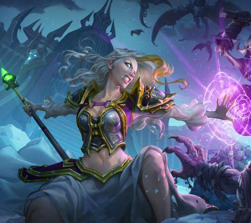 Hearthstone: Heroes of Warcraft - Knights of the Frozen Throne Mobile Horizontal fond d'cran