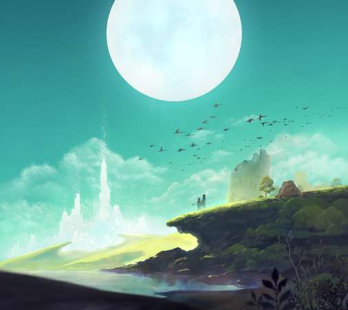 Lost Sphear Mobile Horizontal fond d'cran