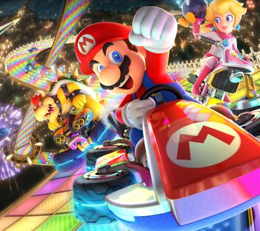 Mario Kart 8 Deluxe Mobile Horizontal wallpaper or background