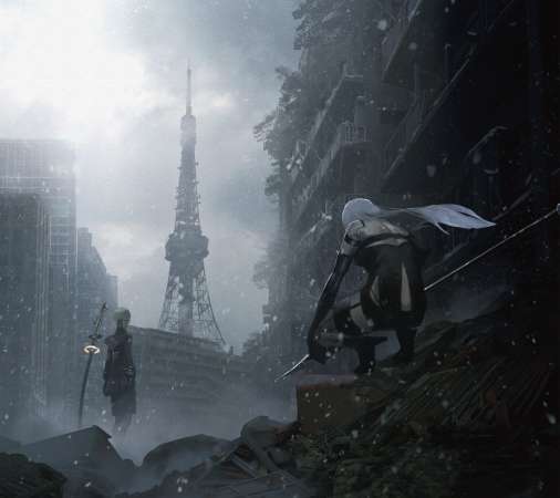 Nier Automata Mobile Horizontal fond d'cran