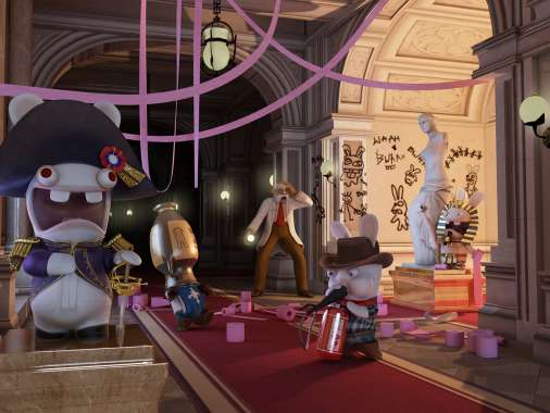 Raving Rabbids: Travel in Time Mobile Horizontal fond d'cran