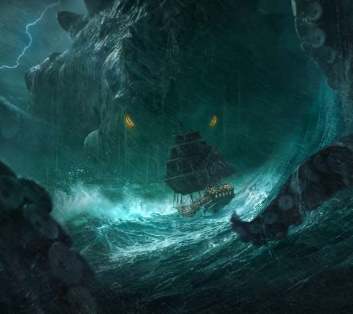 Skull & Bones Mobile Horizontal fond d'�cran