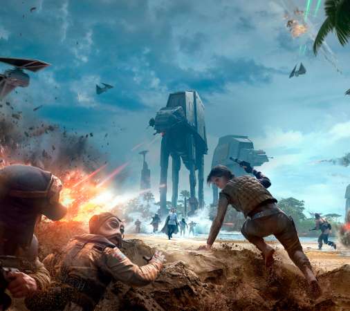 Star Wars Battlefront Rogue One: Scarif Mobile Horizontal fond d'cran