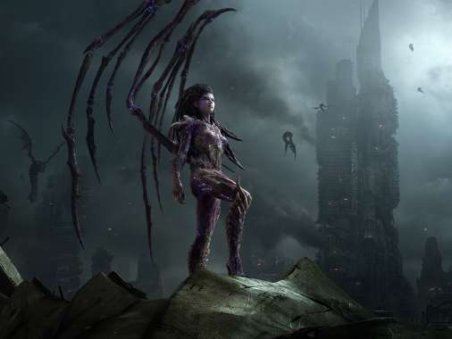 StarCraft 2: Heart of the Swarm Mobile Horizontal fond d'cran