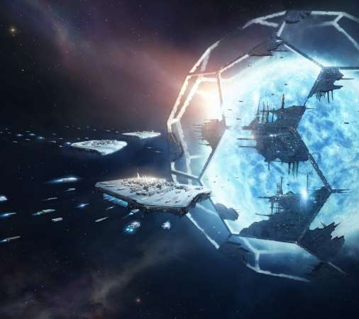 Stellaris Utopia Mobile Horizontal fond d'cran