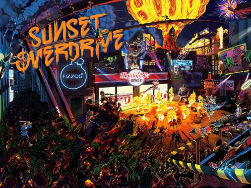 Sunset Overdrive Mobile Horizontal fond d'cran