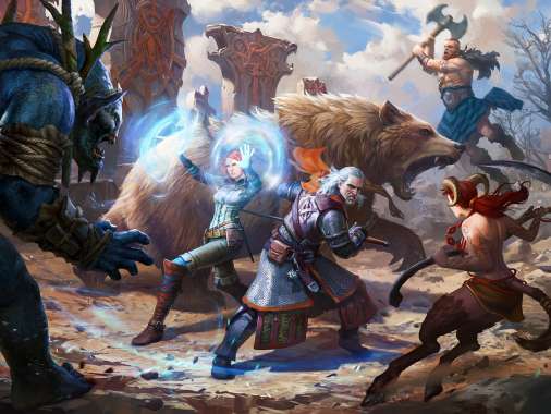 The Witcher Battle Arena Mobile Horizontal fond d'cran