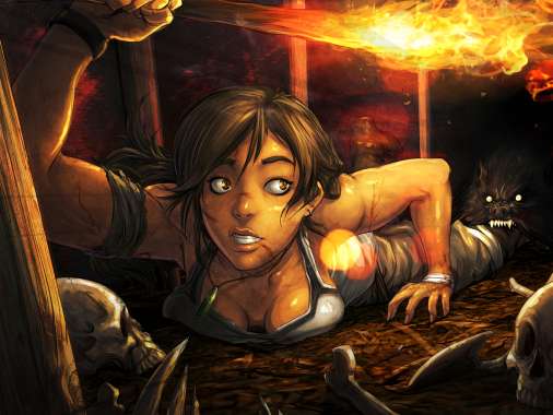 Tomb Raider 15 - Year Celebration Mobile Horizontal fond d'cran