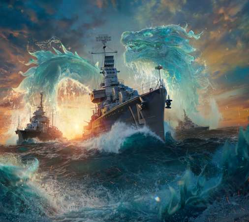 World of Warships Mobile Horizontal fond d'cran