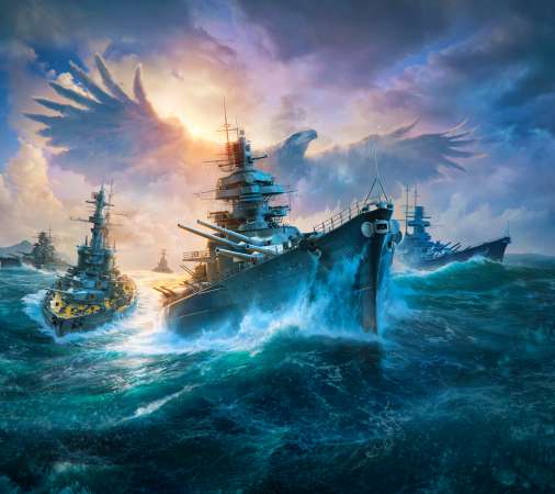 World of Warships Mobile Horizontal fond d'cran