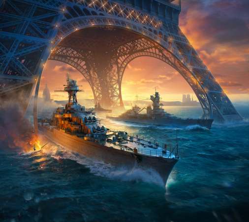 World of Warships Mobile Horizontal fond d'cran