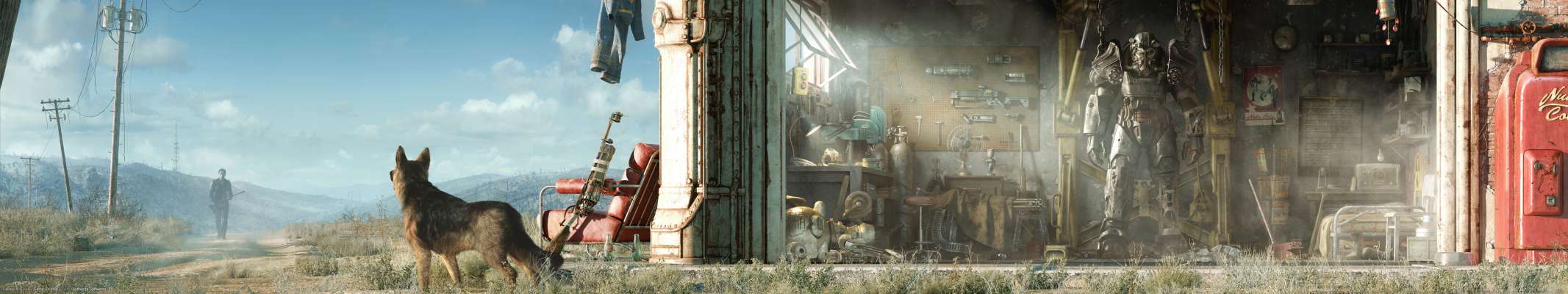 Fallout 4 triple screen fond d'cran