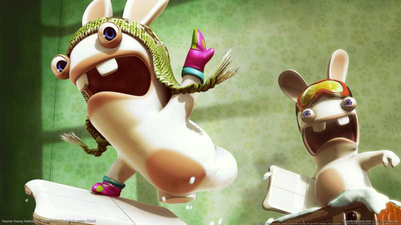 Rayman Raving Rabbids TV Party fond d'cran