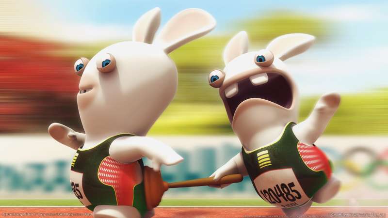 Rayman Raving Rabbids TV Party fond d'cran