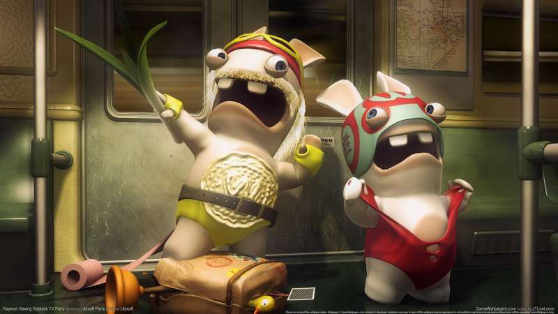 Rayman Raving Rabbids TV Party fond d'cran