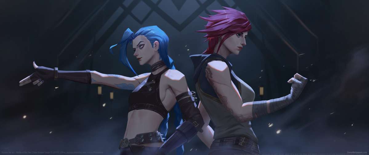 Arcane fan art ultrawide fond d'cran 01