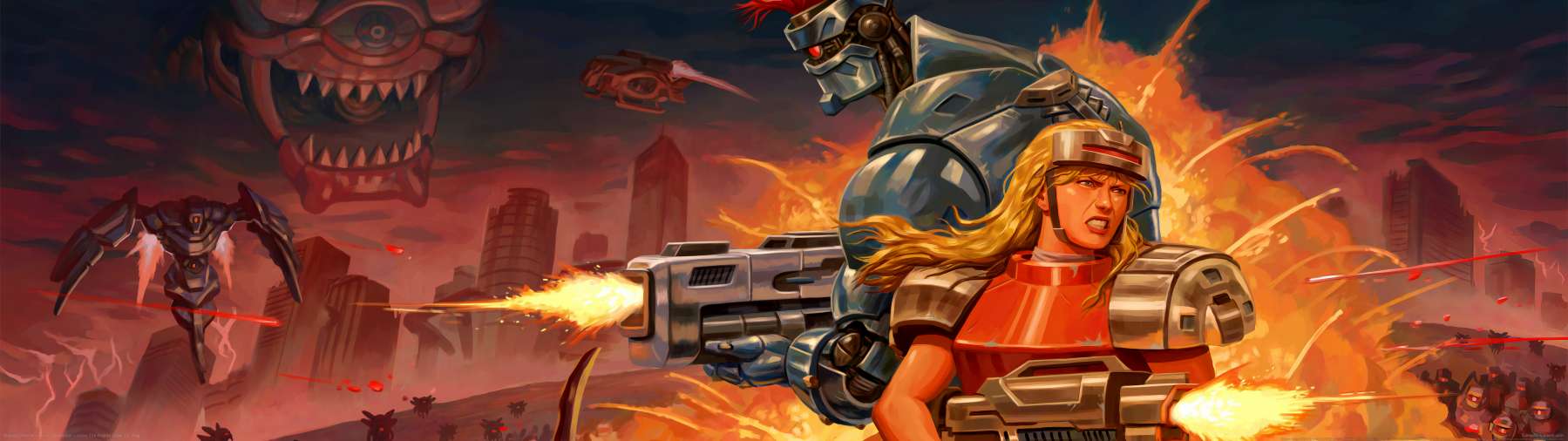 Blazing Chrome fond d'cran