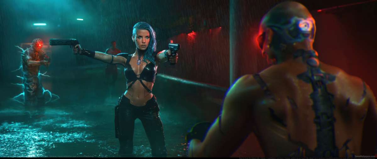Cyberpunk 2077 fan art ultrawide fond d'cran 11