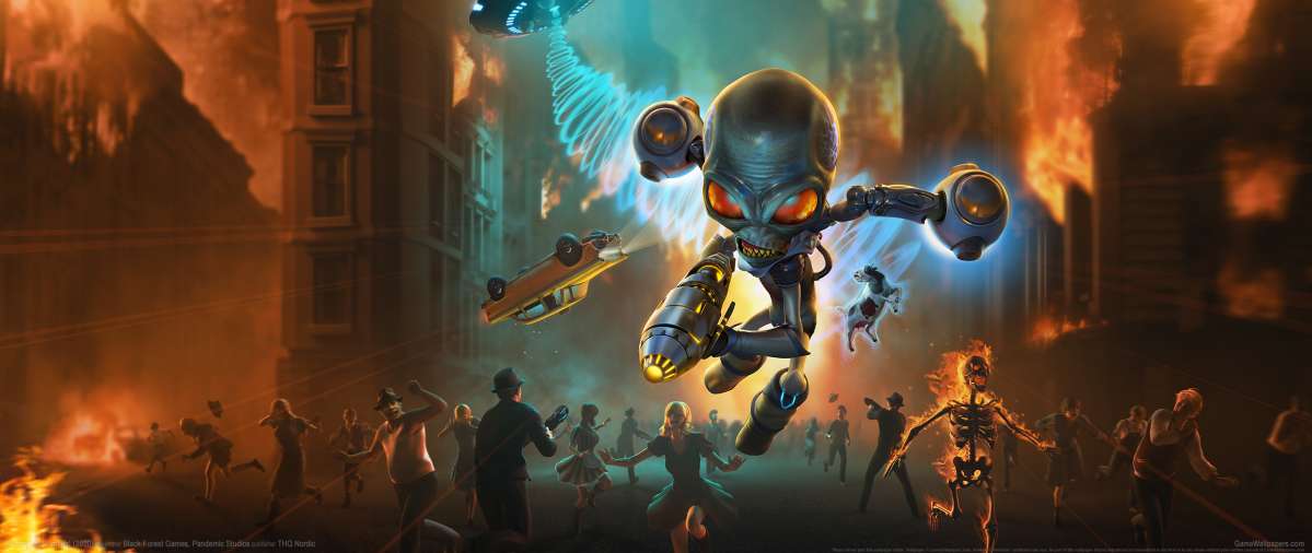 Destroy All Humans 2020 ultrawide fond d'cran 01