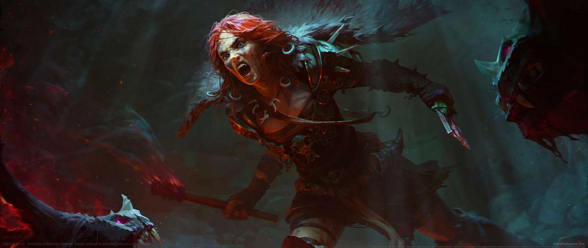 Diablo 4 fan art ultrawide fond d'cran 01