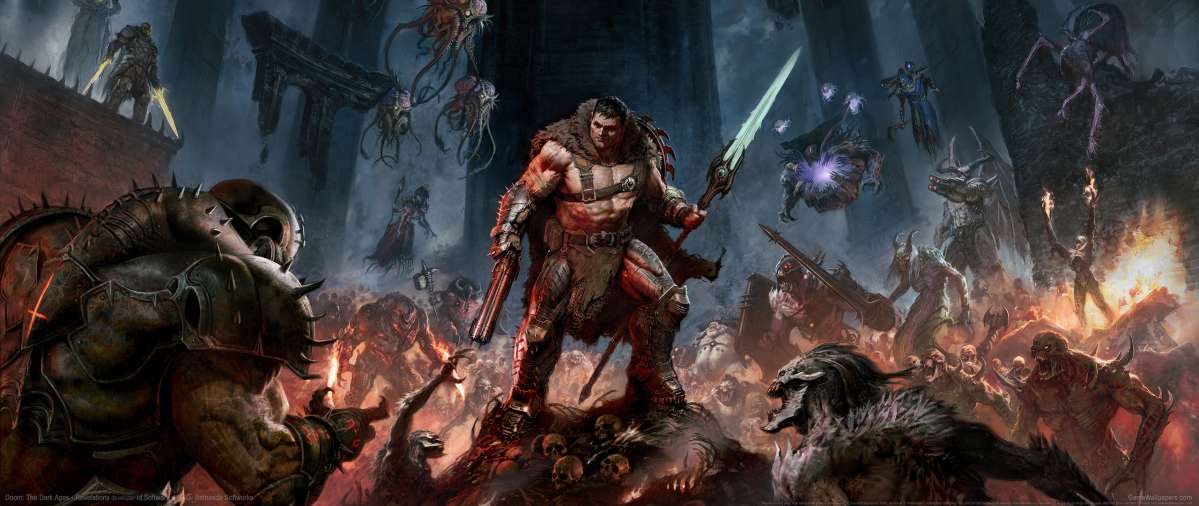 Doom: The Dark Ages - Revelations ultrawide fond d'�cran 01