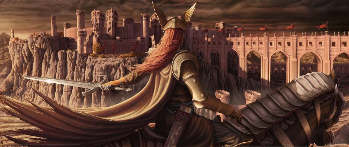 Elden Ring fan art ultrawide fond d'cran 01