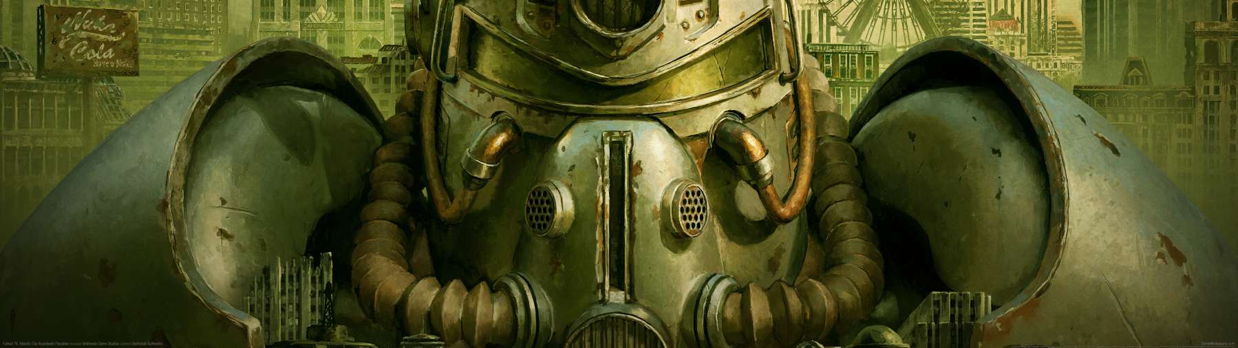 Fallout 76: Atlantic City Boardwalk Paradise superwide fond d'cran 01