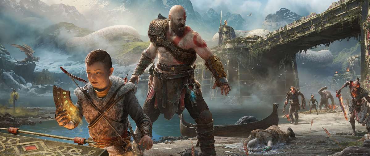 God of War 2017 ultrawide fond d'cran 07